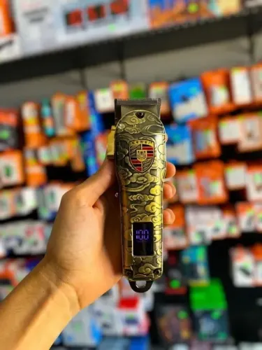 Máquina de Corte Kemei KM-2130 Profissional - Clipper s/ Fio USB