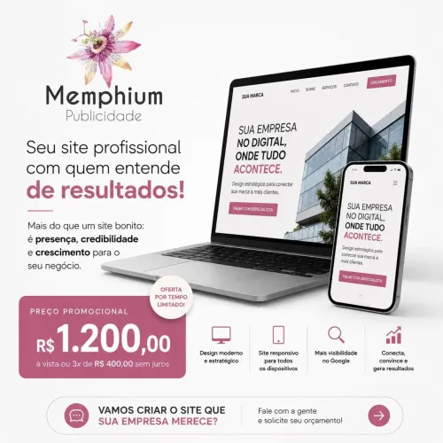 Sites profissionais para sua empresa e negócio