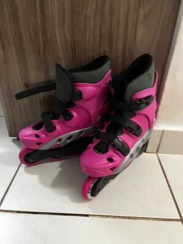 Patins Inline Traxart Spectro Rosa - 72mm ABEC-5
