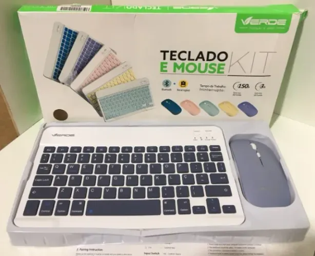 Teclado e Mouse Magnético Bluetooth iPad Lite P610 Tab S6 - NOVO