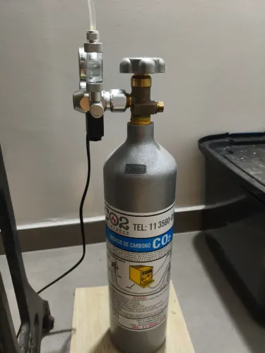 Aquário cilindro de CO2