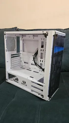 Gabinete Gamer Redragon Wheeljack White - Vidro Temperado / Impecável