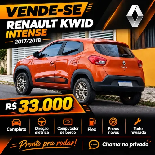 Renault Kwid Intense 1.0 Flex 12V 5P Mec. 2018
