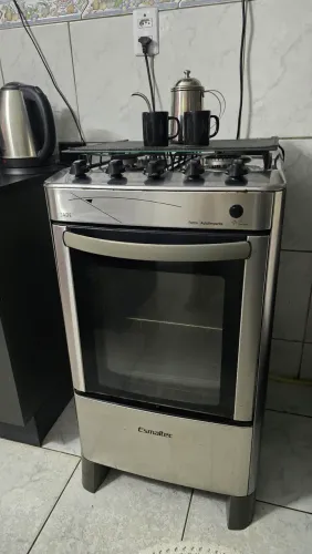 Fogão Esmaltec Jade 4 Bocas Inox - Acendimento Automático