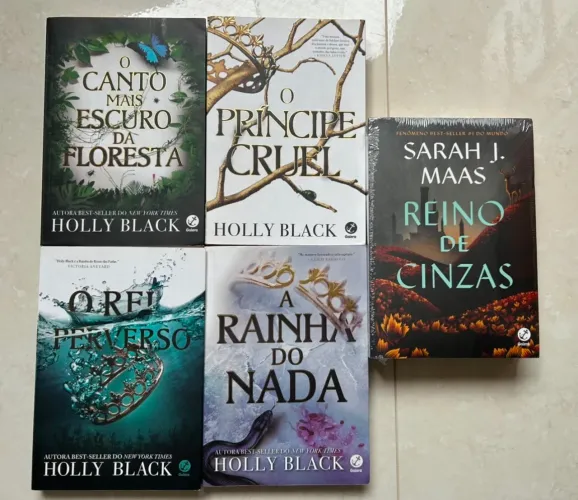 Lote Livros Príncipe Cruel e Reino de Cinzas