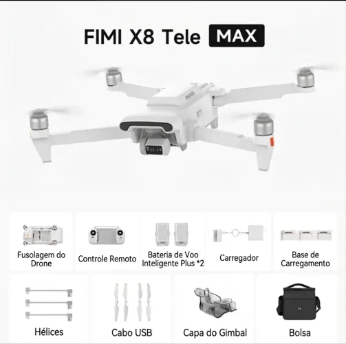 Fimi X8 TeleMax 2026 + 2 baterias PLUS + Acessórios