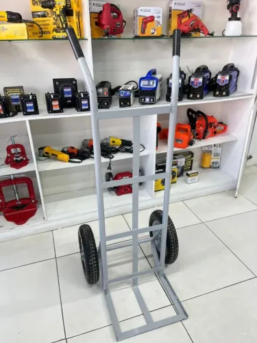 Carrinho de Armazem 350kg Cinza Reforçado - Entrega Gratis