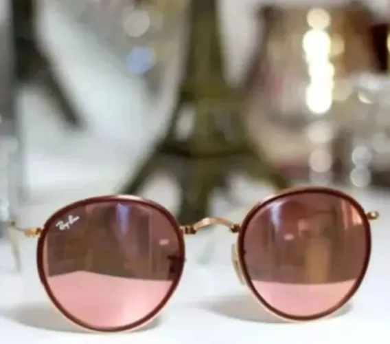 Óculos Ray Ban round dobrável
