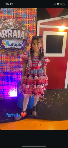 Vestido junino infantil