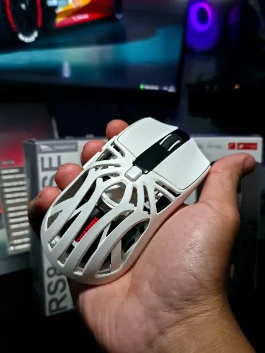 Mouse Gamer Sem Fio Smailwolf RS8 Bluetooth 2.4g RGB Branco