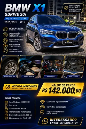 BMW X1 Sdrive 20I 2.0/2.0 TB Acti.flex Aut. 2021