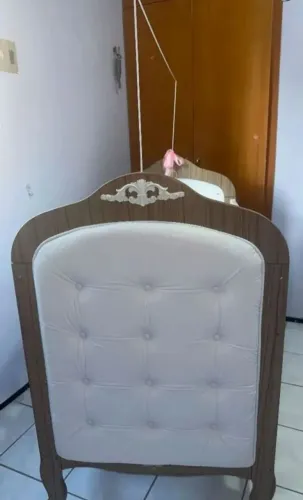 BERÇO MDF PURO + COLCHÃO NOVO