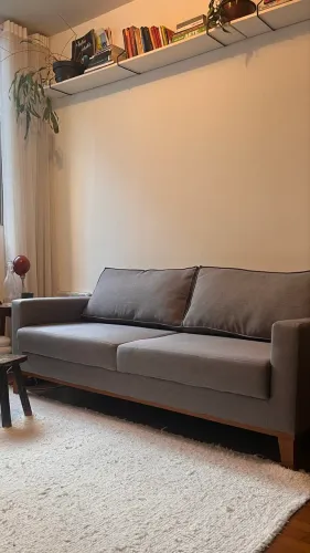 Sofá 3 lugares cinza