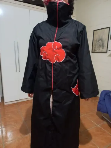 Cosplay Naruto Akatsuki - bordado e com forro