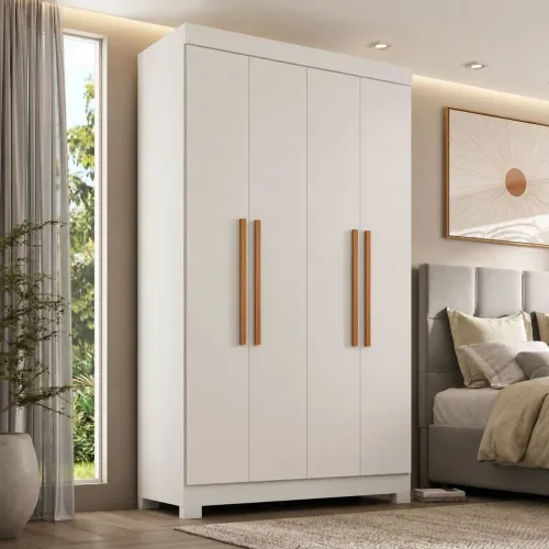 Guarda roupa ouro 4 portas _ MDF