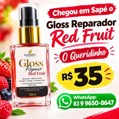 Reparador de Pontas Gloss Repair Red Fruits em Sapé