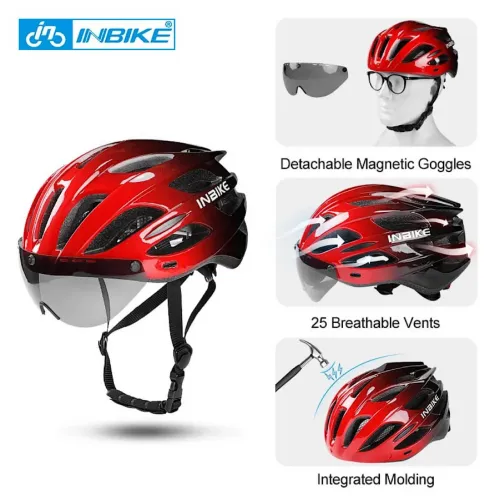Capacete Ciclista Bicicleta e Patinete Com Led e Viseira Fumê