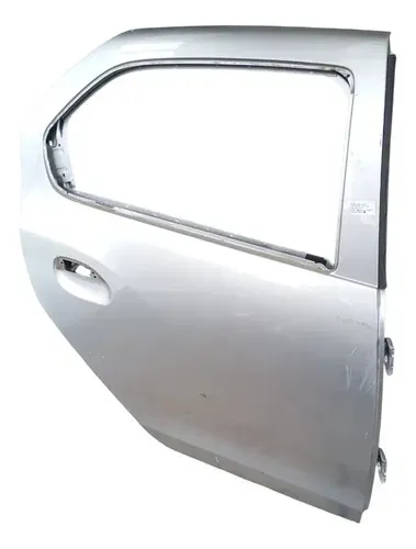 Porta Traseira Direita Prata Renault Logan 2020 2022 Traseira Direito Prata