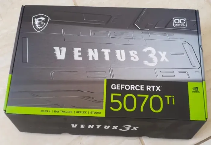 Placa de video RTX 5070 ti MSI Ventus 3x