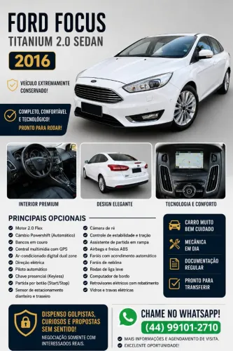 Ford Focus Tita/tita Plus 2.0 Flex 5P Aut. 2016
