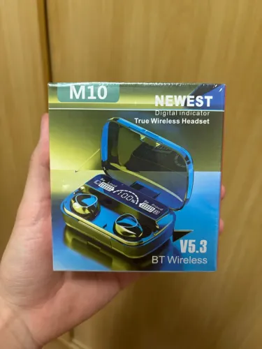 Fone Bluetooth M10 5.3 com Display Digital 
