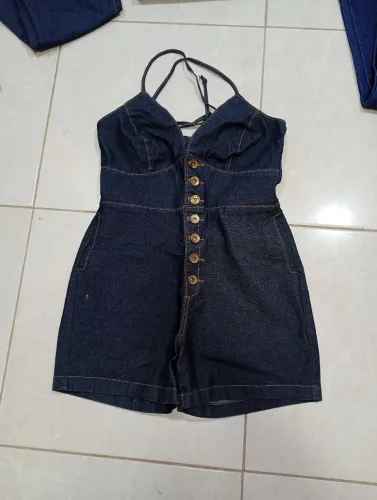 Macaquinho Jeans Tam 38