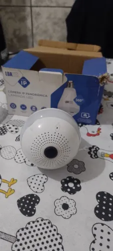 CÂMERA IP PANORÂMICA, LÂMPADA LED
