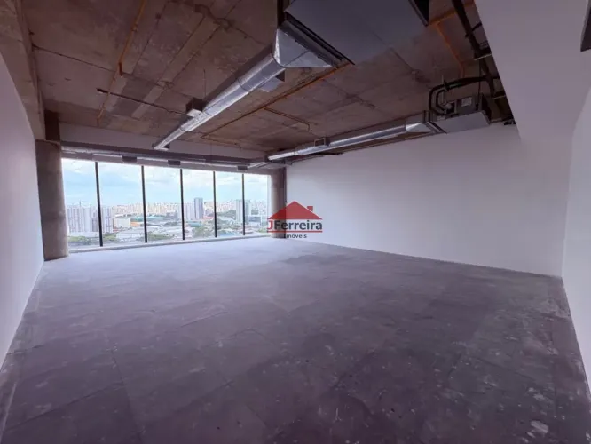 Escritório comercial para locação no Jardim das Perdizes, com 102m², 3 vagas, andar alto, 
