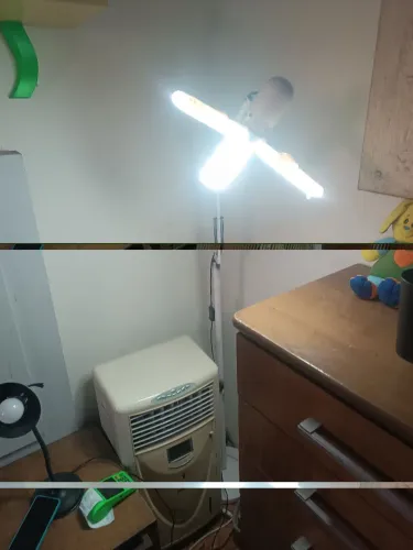 Luminária de led para estética e braço rotativo