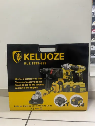 kit de ferramentas sem fio da marca KELUOZE, modelo HLZ 1999-999