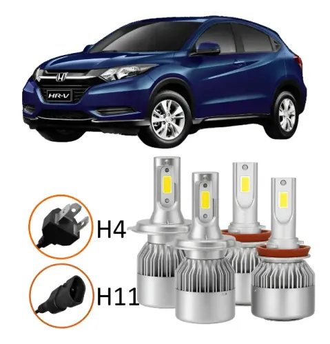 Kit Farol E Milha Lampadas Super Led Honda Hrv 2015 A 2018