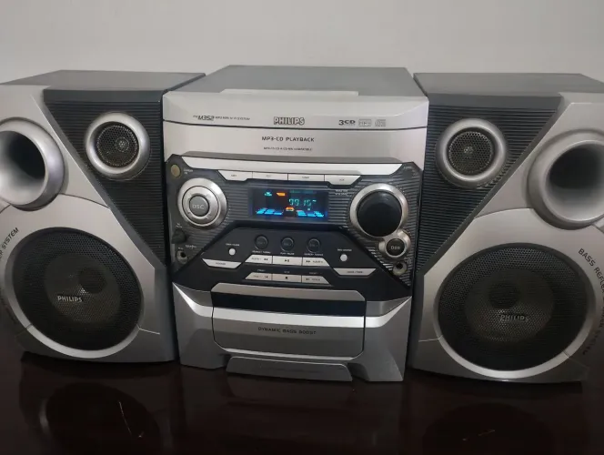 Som boobox rádio cd system