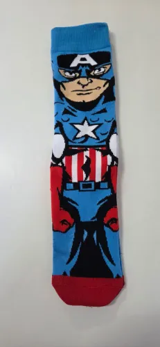 Meia cano alto capitão america
