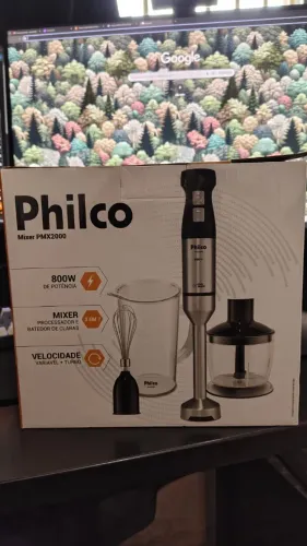 Mixer Philco PMX2000 3 em 1 Inox 800W com Caixa