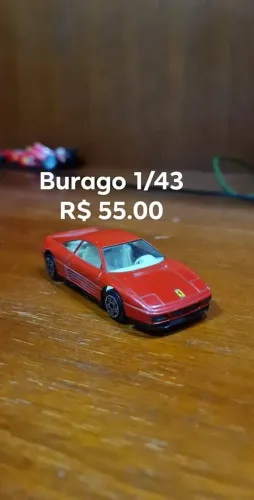 Burago Ferrari 348 Vermelha - Escala 1:48