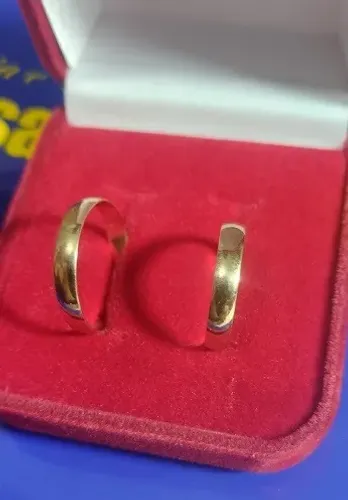 Alianças de Noivado Ouro Par 18 Kilates aliança de Casamento ouro Acessórios Casamento