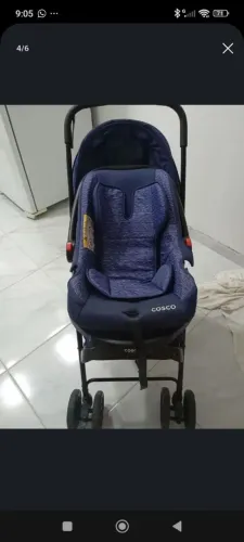 Vende-se cercadinho e carrinho de bebê seminovos