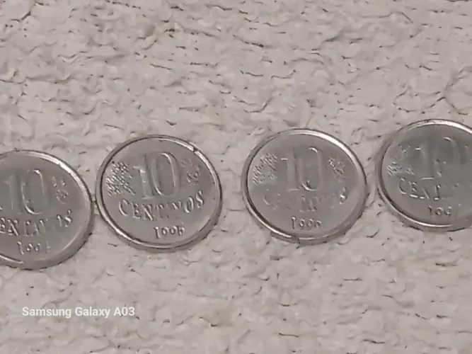 Moeda de 10 centavos antiga