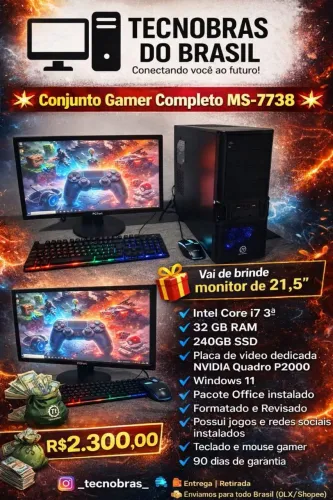 Computador Gamer Core i7 completo