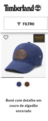 Boné Original Timberland Limitado Azul Novo