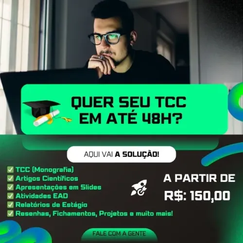 Assessoria Acadêmica TCC/Artigos/Slides /Atividades EAD/ Entre Outros