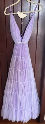 Vestido de Festa Longo Lilás