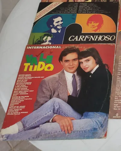 4 discos de vinil temas de novelas e mini séries