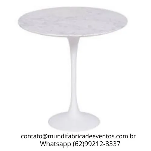 Aluguel mesa de canto Saarinen para eventos e Lives