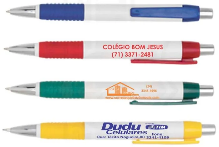 canetas, lixas de unha brinde personalizados
