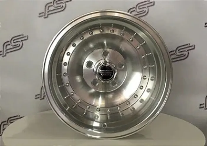  rodas American Racing Outlaw AR61  Diamantada Aro 15 / Tala 10" / Furação 5x120 / 