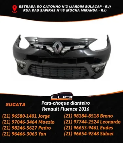 Para-choque dianteiro Renault Fluence 2016