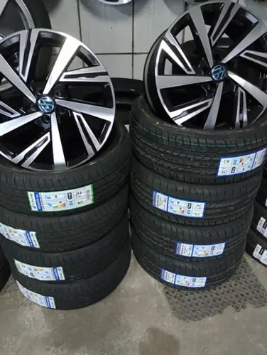 Rodas Novas Aro 17 Virtus 2024 + Pneus Aro 17
