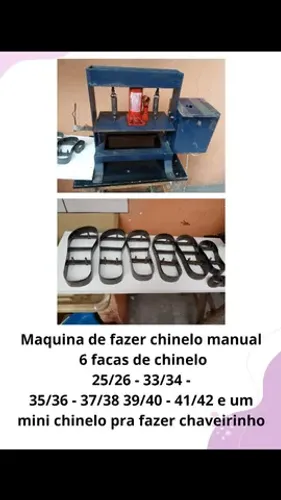 Maquina de chinelo manual