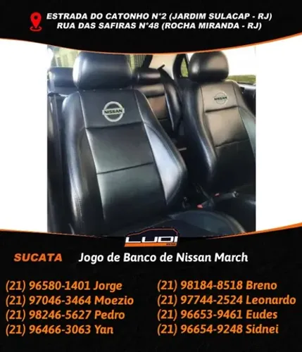 Jogo de Banco de Nissan March